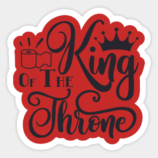 Christmas King Of The Throne Sticker